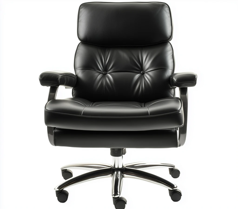 黑色皮革办公椅