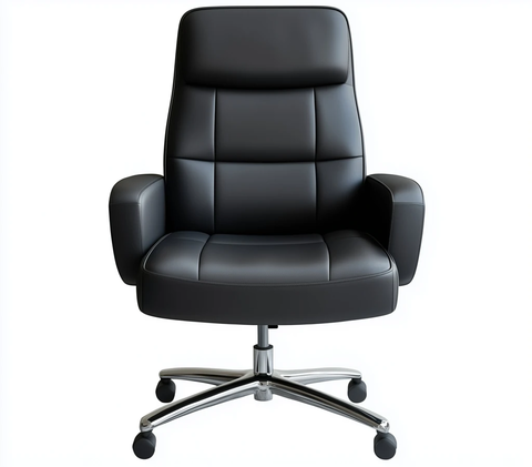 黑色皮革办公椅
