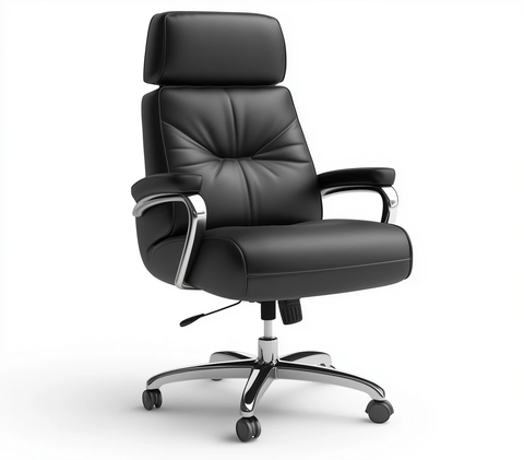 黑色皮革办公椅