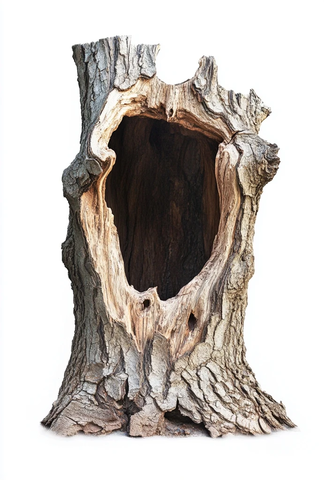 断裂树干的开口