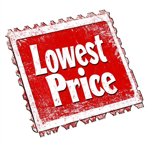 最低价红色印章