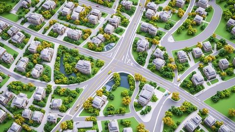 城市道路网络地图