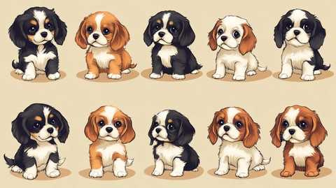 卡通小狗品种插图