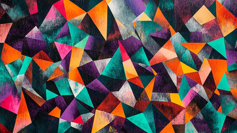 不规则三角形几何图案