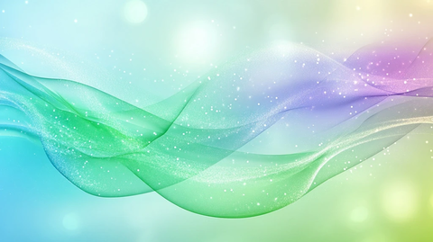 极光渐变波浪光点