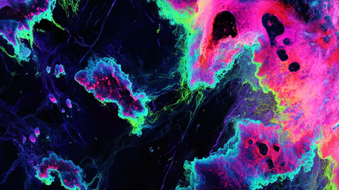 霓虹绿电蓝洋红运动