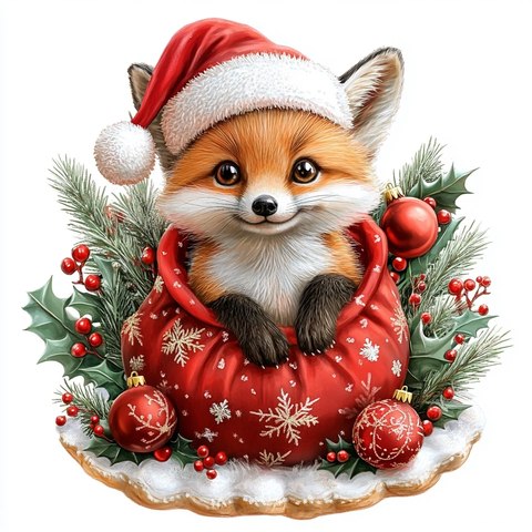 圣诞狐狸装饰品