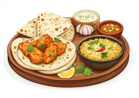 印度美食拼盘