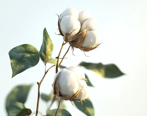 棉花棉铃白底图