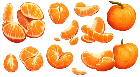 剥皮切片整颗橘子