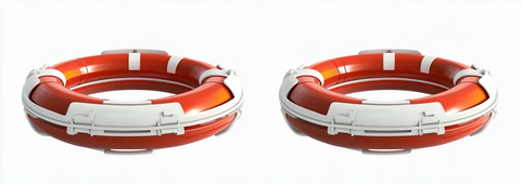 3D红白救生圈