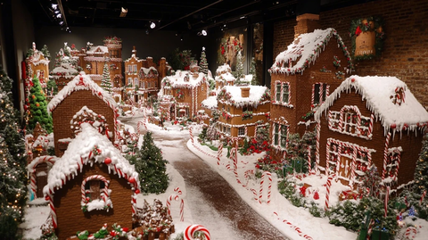 圣诞姜饼屋与糖果