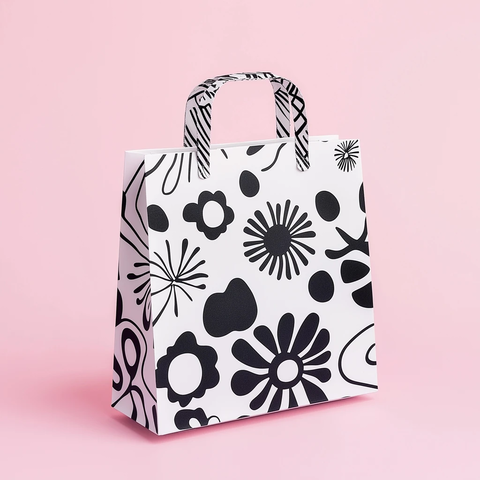 黑白图案礼品袋