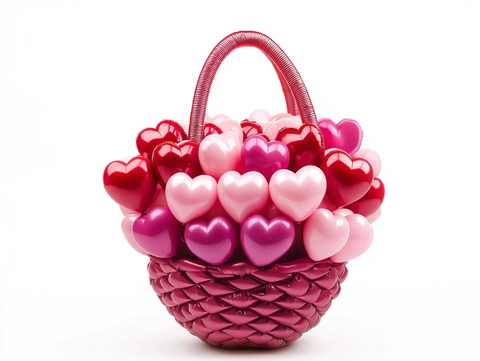 心形气球篮