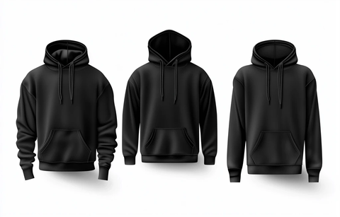 黑色连帽衫透明背景
