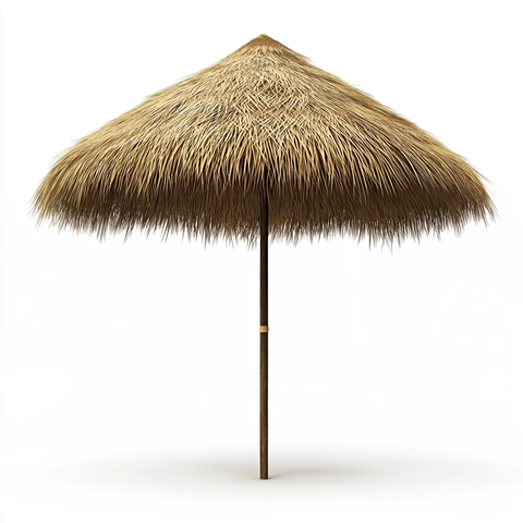 提基风格茅草伞