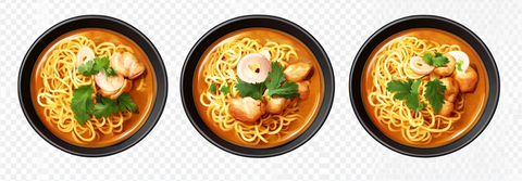 黄咖喱鸡肉米粉