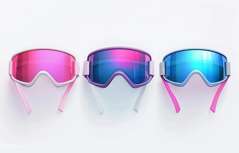 滑雪护目镜三视图