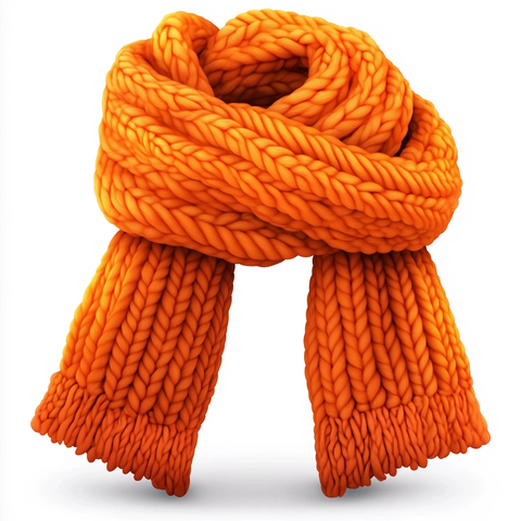 橙色围巾