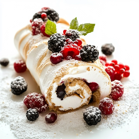 莓果蛋白卷