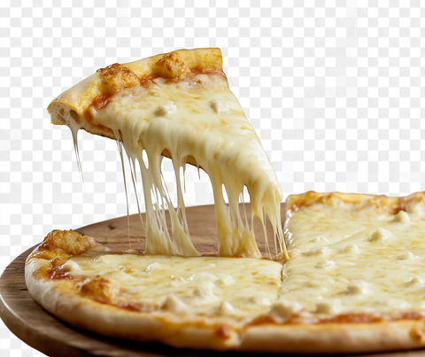 奶酪披萨切片