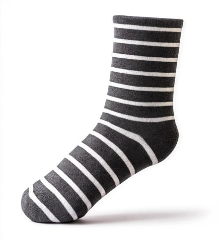 灰色条纹袜子