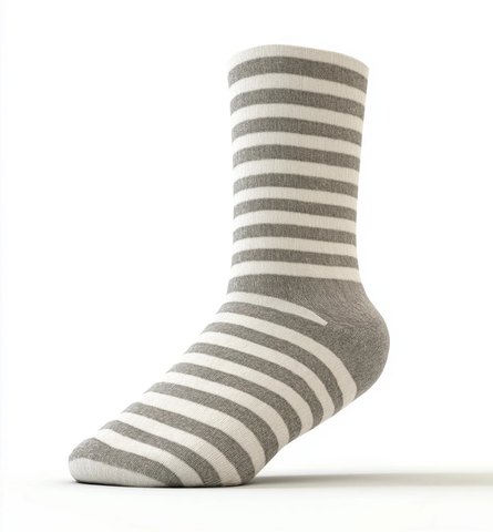 灰色条纹袜子