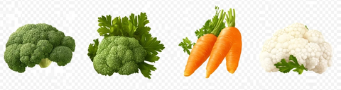 胡萝卜西兰花花椰菜香菜