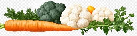 胡萝卜西兰花花椰菜香菜