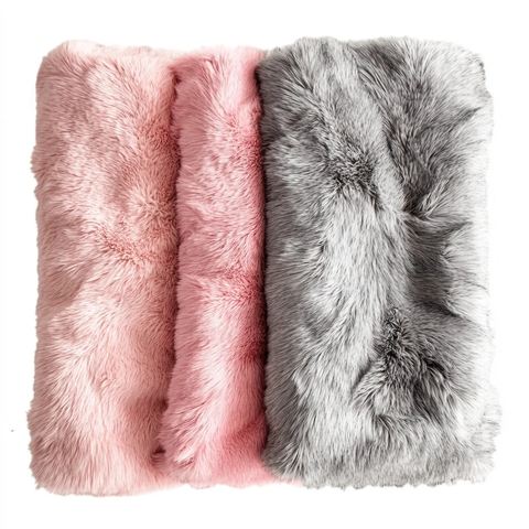 粉色灰色毛毯透明背景