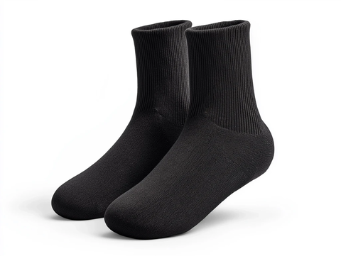 黑色平底袜高清图