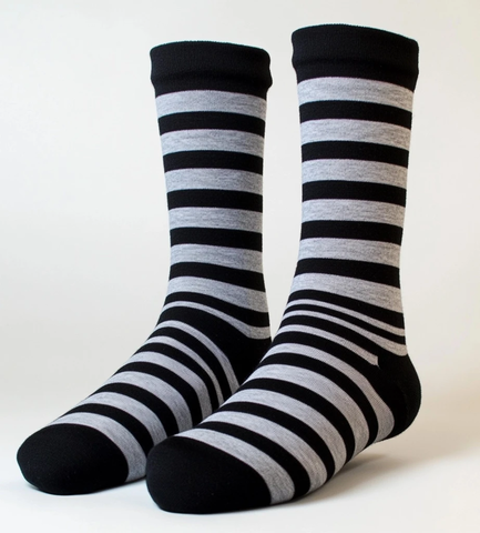 黑白条纹袜子