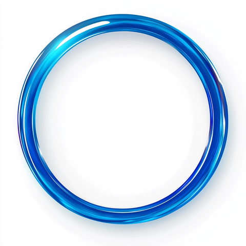 蓝色圆圈透明背景