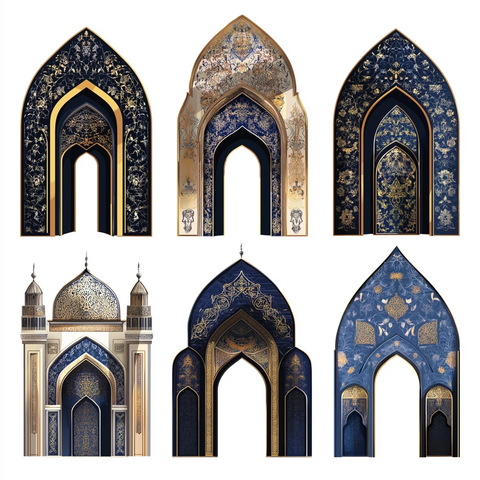 伊斯兰建筑拱门装饰图案