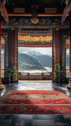 藏式殿堂风光