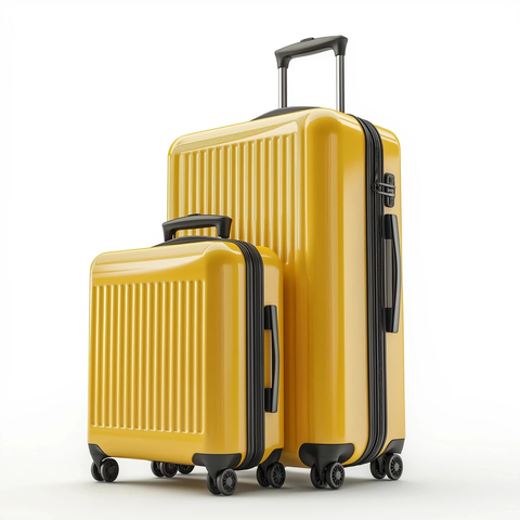 黄色行李箱套装