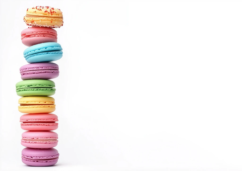 彩色马卡龙堆叠