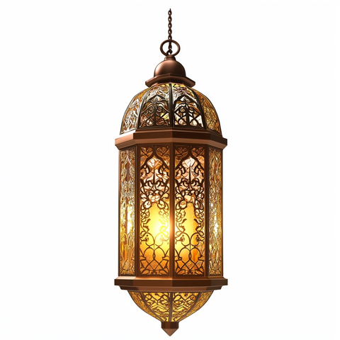 伊斯兰风格金色灯笼