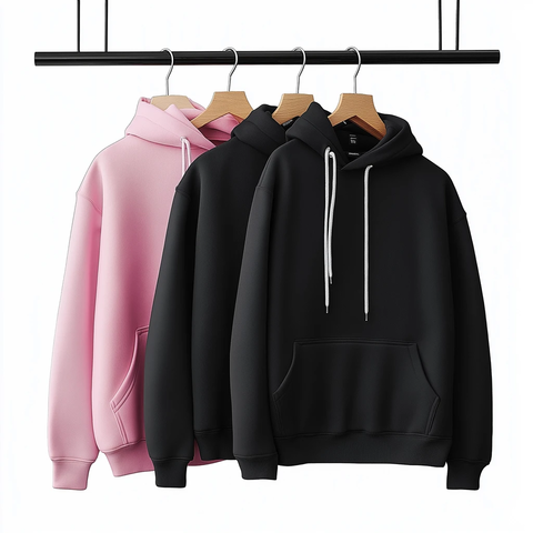 黑粉连帽衫挂架图