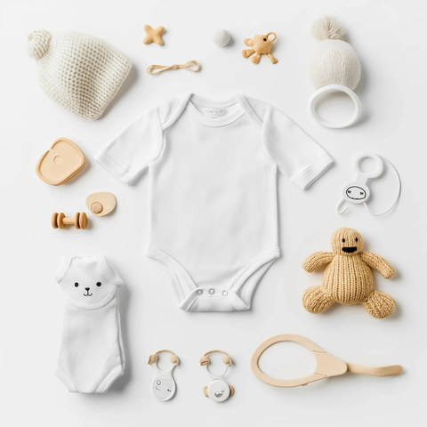 婴儿连体衣与玩具配件