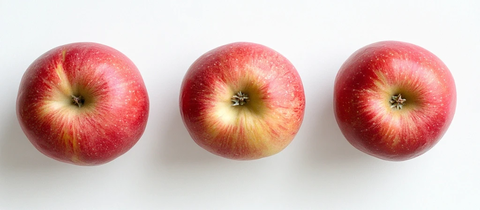 三红苹果顶部视图