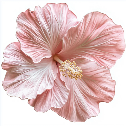 粉色丝绸木槿花