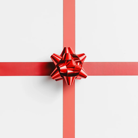 红色蝴蝶结装饰