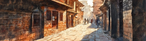 古巷漫步