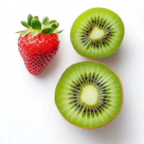 猕猴桃与草莓切片