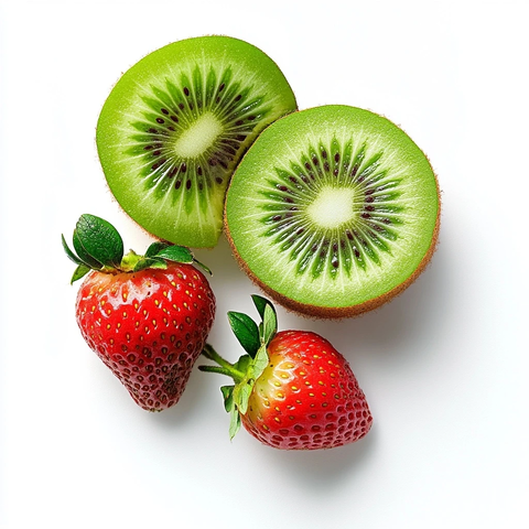 猕猴桃与草莓切片