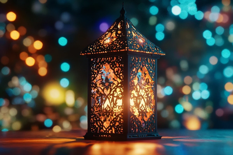 斋月灯笼与星空