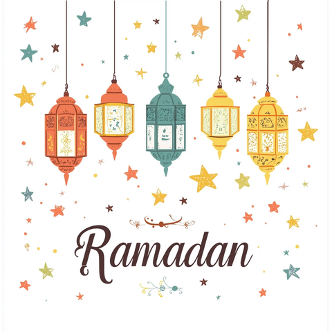 斋月灯笼星星贺卡