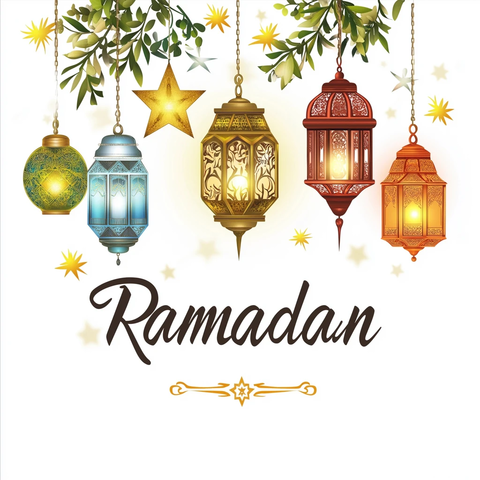 斋月灯笼星星贺卡