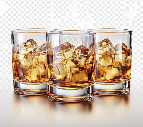 三杯威士忌加冰